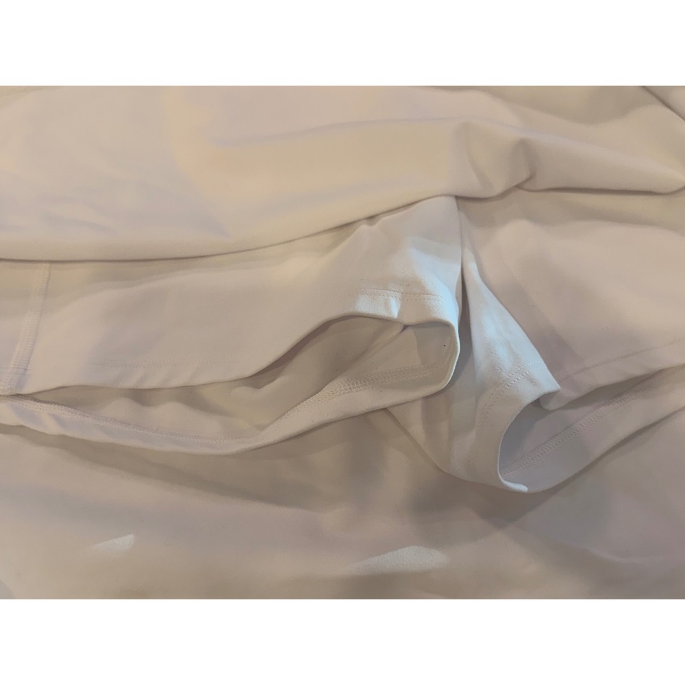 Athleta Salutation Stash 14.5 Skort White Powervita Tennis Golf Skirt XL New - Picture 8 of 11
